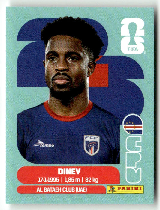 CPV 5 Diney - Sticker autocollant Panini Coupe du Monde FIFA 2026 Cap-Vert - Pièce détachée