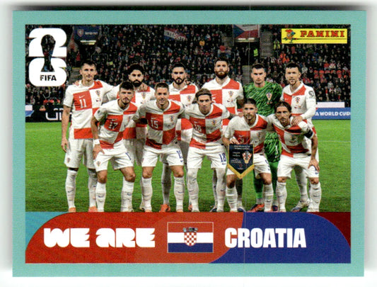 CRO 13 Team Photo - Sticker autocollant Panini Coupe du Monde FIFA 2026 Croatie - Pièce détachée