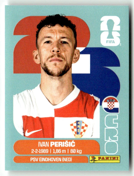 CRO 16 Ivan Perisic - Sticker autocollant Panini Coupe du Monde FIFA 2026 Croatie - Pièce détachée