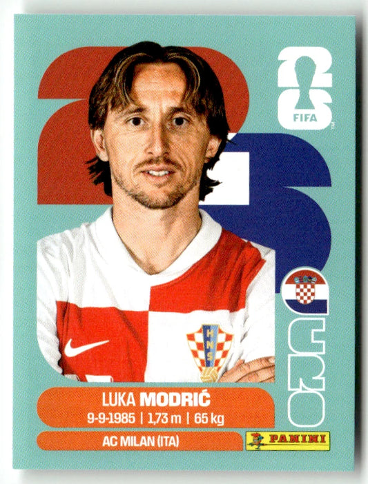 CRO 9 Luka Modrić - Sticker autocollant Panini Coupe du Monde FIFA 2026 Croatie - Pièce détachée