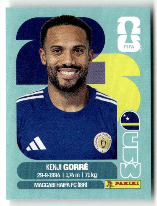 CUW 15 Kenji Gorre - Sticker autocollant Panini Coupe du Monde FIFA 2026 Curaçao - Pièce détachée
