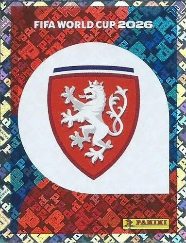 CZE 1 Team Logo - Sticker autocollant Panini Coupe du Monde FIFA 2026 République tchèque - Pièce détachée