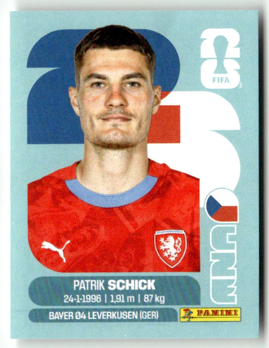 CZE 20 Patrik Schick - Sticker autocollant Panini Coupe du Monde FIFA 2026 République tchèque - Pièce détachée