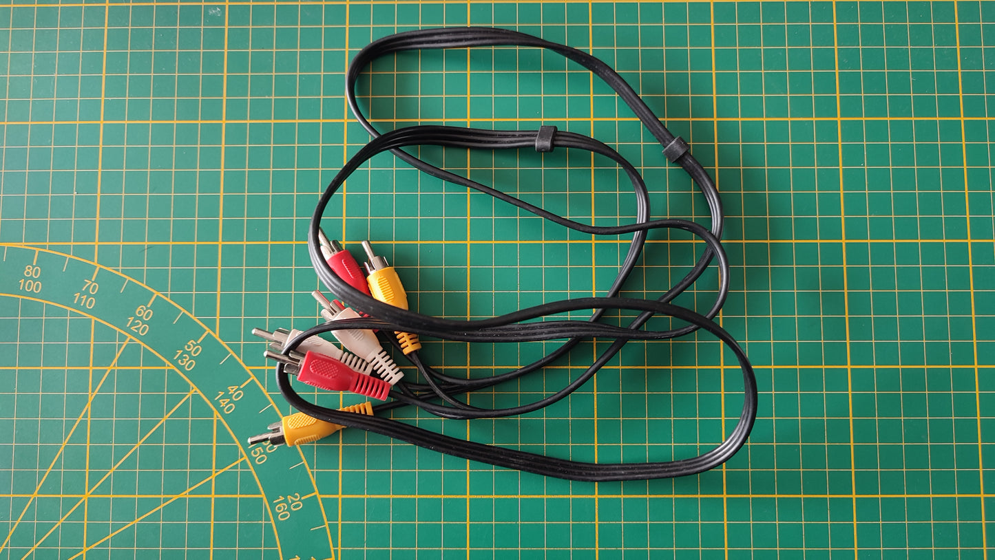 Câble audio vidéo RCA vers RCA pièce détachée console de jeux Sony Playstation 1 Ps1 SCPH-1002 #D83