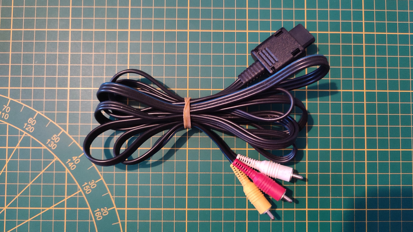 Câble audio vidéo officiel pièce détachée console de jeux Nintendo Gamecube DOL-001 (EUR) #E35