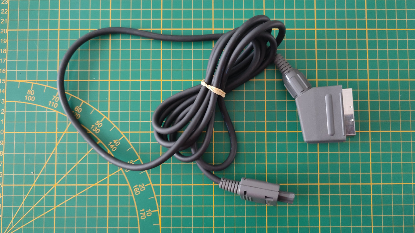 Câble audio vidéo péritel officiel gris pièce détachée console de jeux Nintendo Gamecube DOL-001 (EUR) #E37
