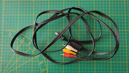 Câble audio vidéo pièce détachée console de jeux Sony Playstation 1 Ps1 SCPH-1002 #E16