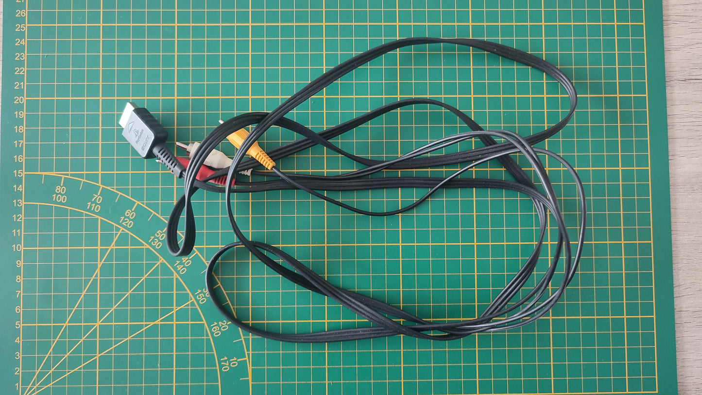 Câble vidéo pièce détachée console de jeux Sony Playstation 1 Ps1 SCPH-5502 #E08