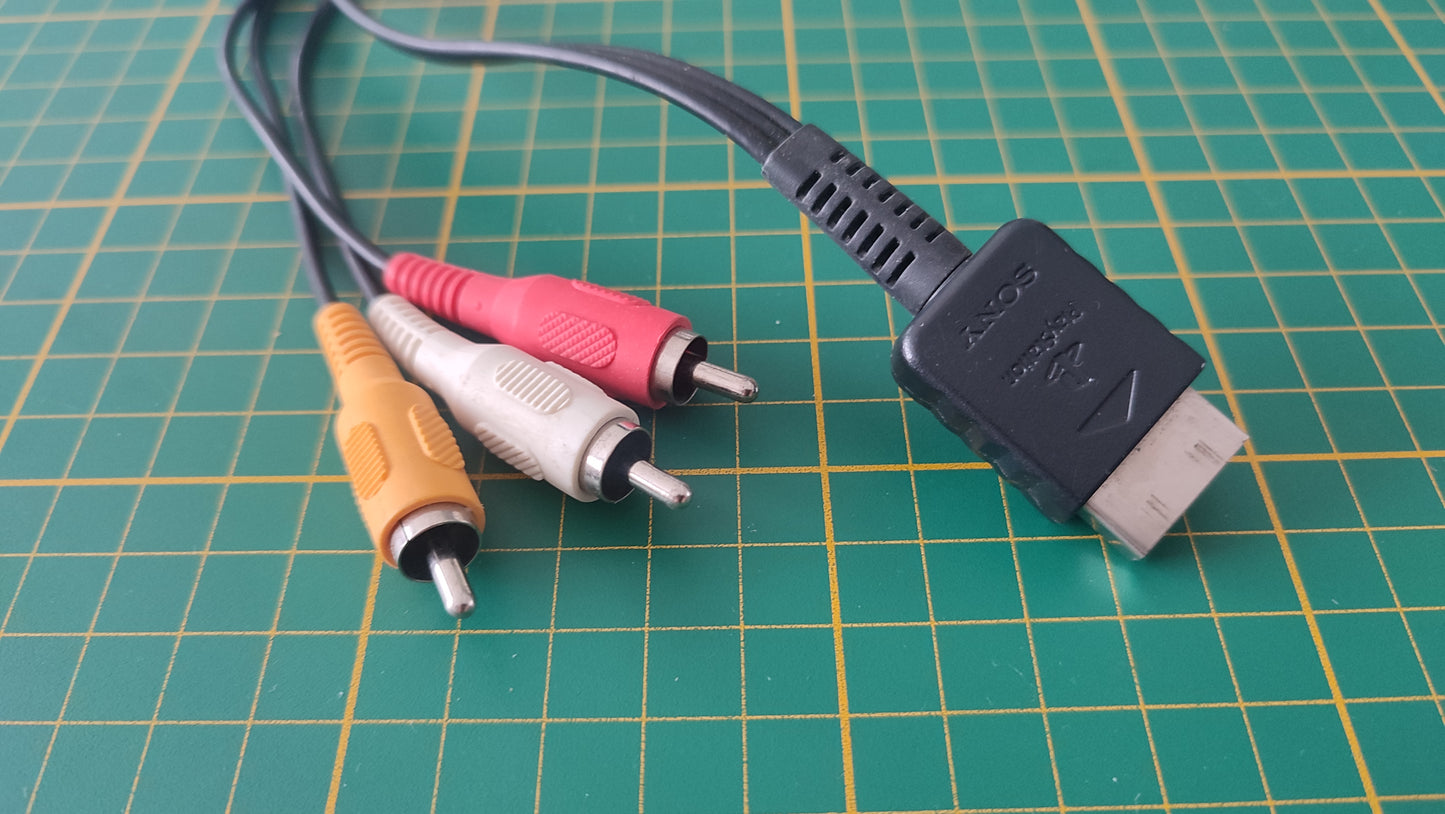 Câble vidéo pièce détachée console de jeux Sony Playstation 1 Ps1 SCPH-5502 #E08