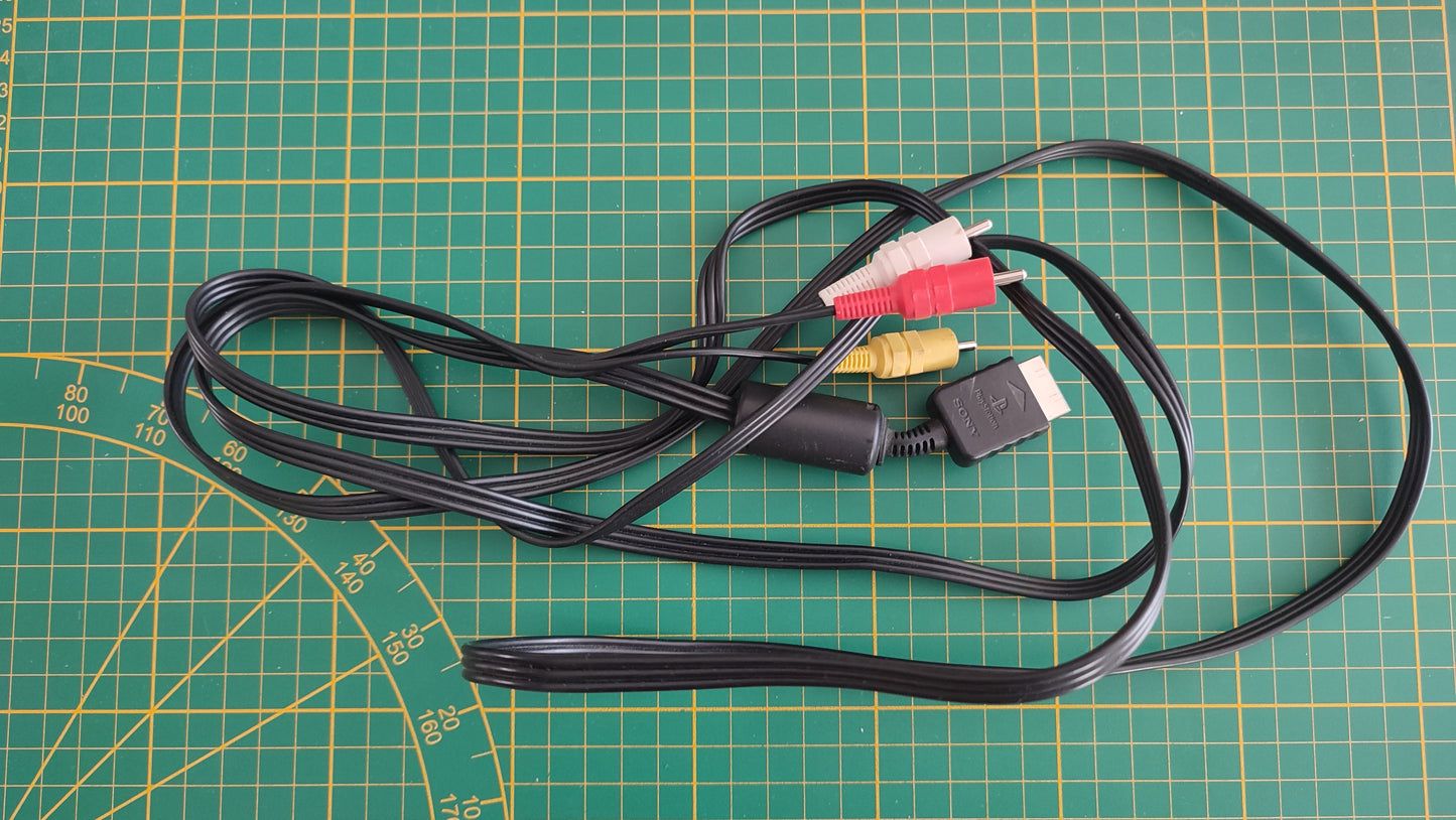 Câble vidéo pièce détachée console de jeux Sony Playstation 1 Ps1 SCPH-5502 #E59