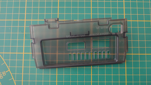 Cache arrière seul noir transparent pièce détachée pour console de jeux Nintendo Game cube Gamecube DOL-001