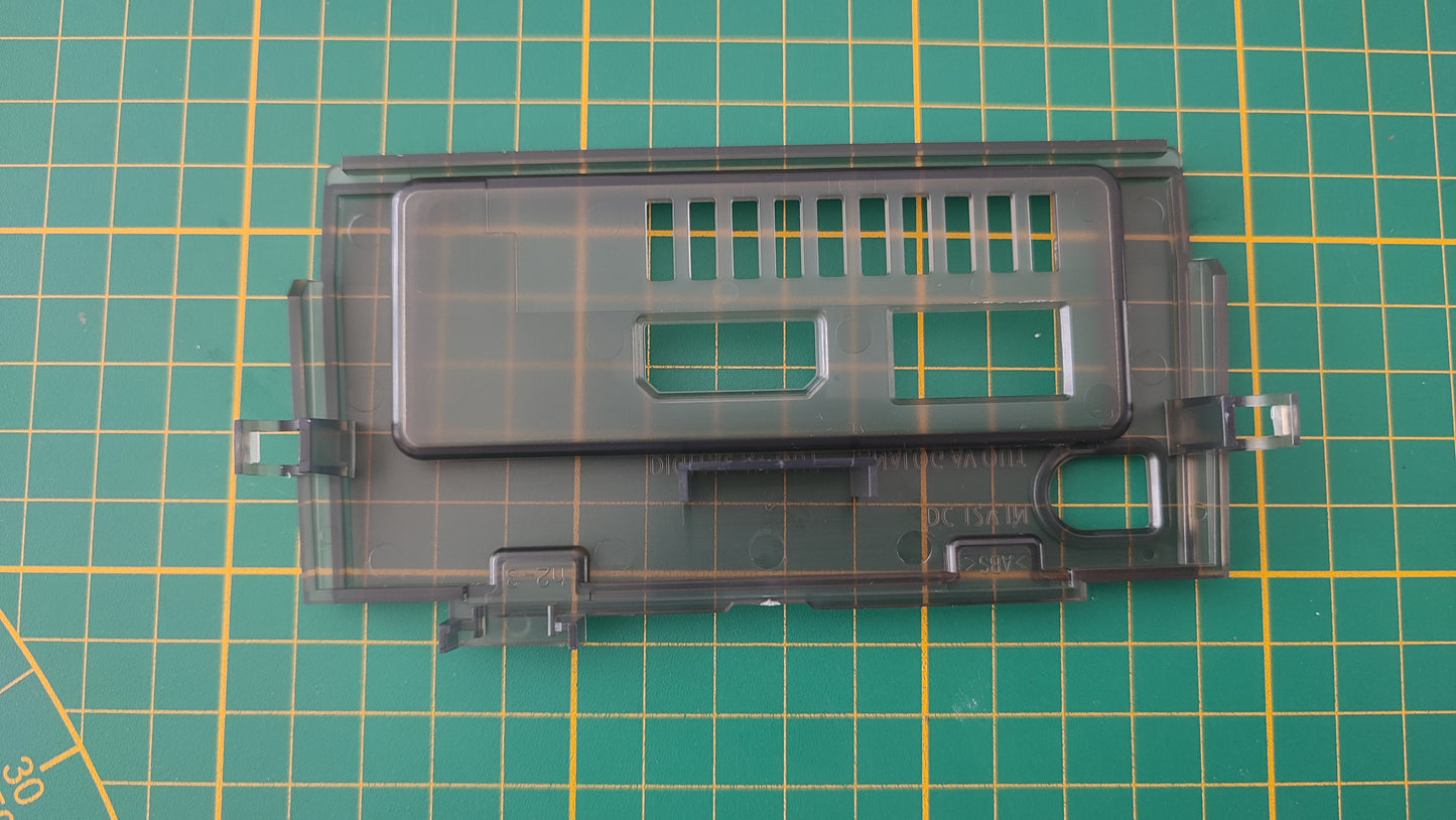 Cache arrière seul noir transparent pièce détachée pour console de jeux Nintendo Game cube Gamecube DOL-001