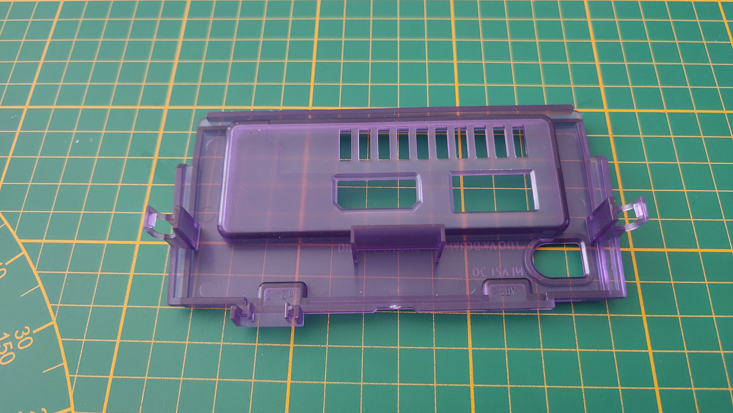 Cache arrière seul violet transparent pièce détachée pour console de jeux Nintendo Game cube Gamecube DOL-001