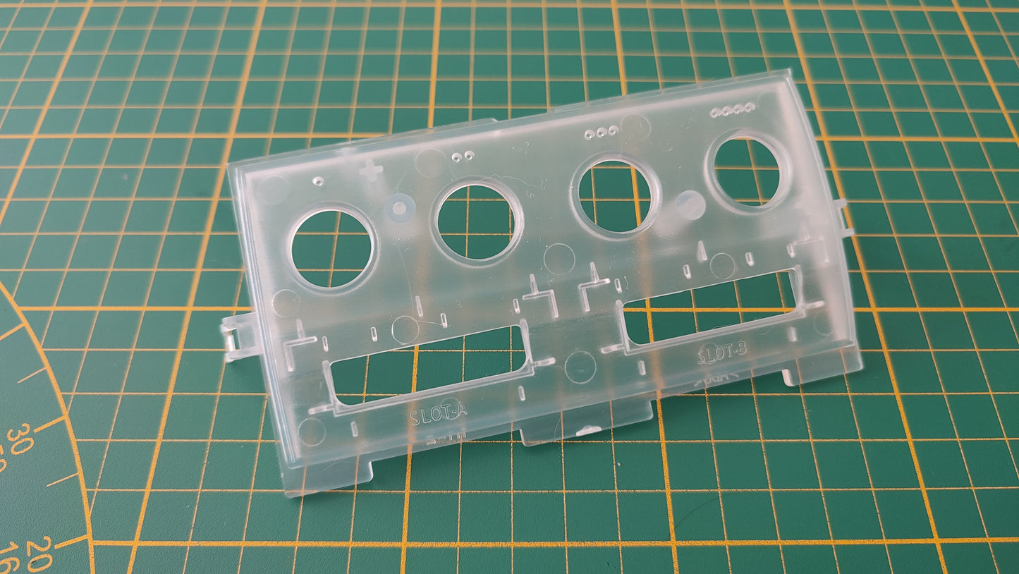 Cache façade avant blanche transparente pièce détachée pour console de jeux Nintendo Game cube DOL-101 DOL-001