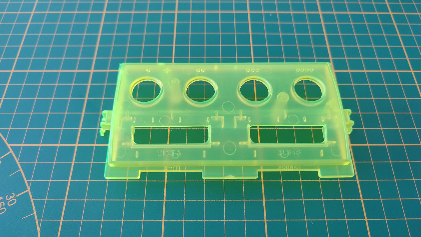 Cache façade avant jaune transparent pièce détachée pour console de jeux Nintendo Game cube DOL-101 DOL-001