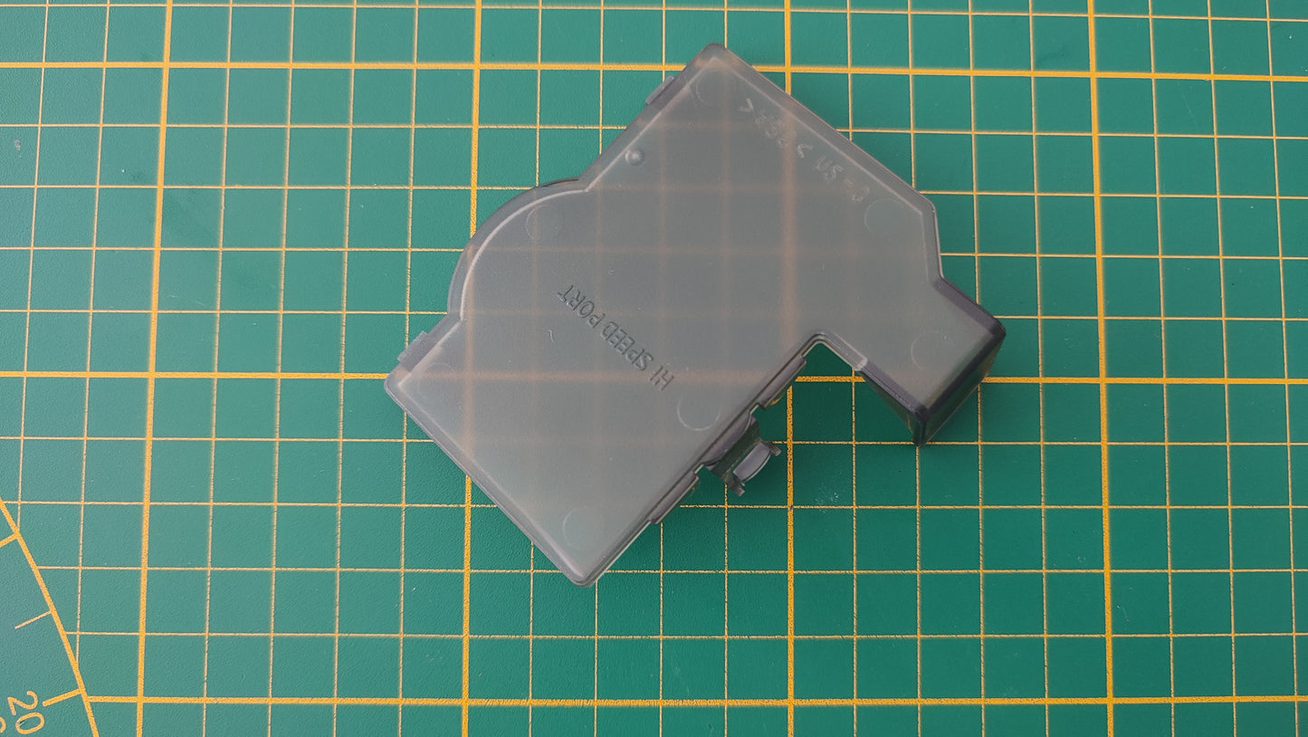 Cache hi speed port noir transparent pièce détachée pour console de jeux Nintendo Game cube Gamecube DOL-101 et/ou DOL-001