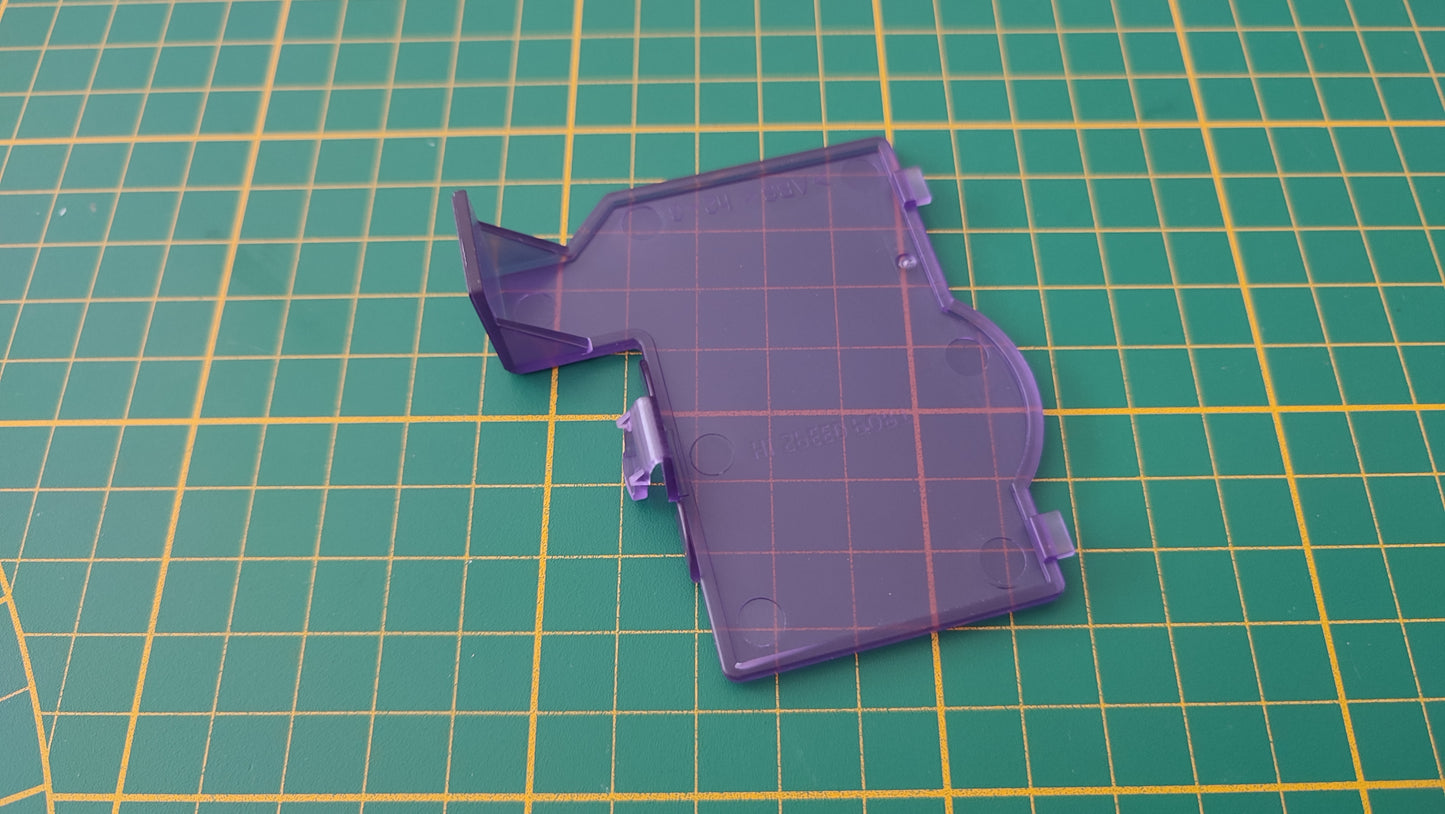 Cache hi speed port seul violet transparent pièce détachée pour console de jeux Nintendo Game cube Gamecube DOL-101 et ou DOL-001