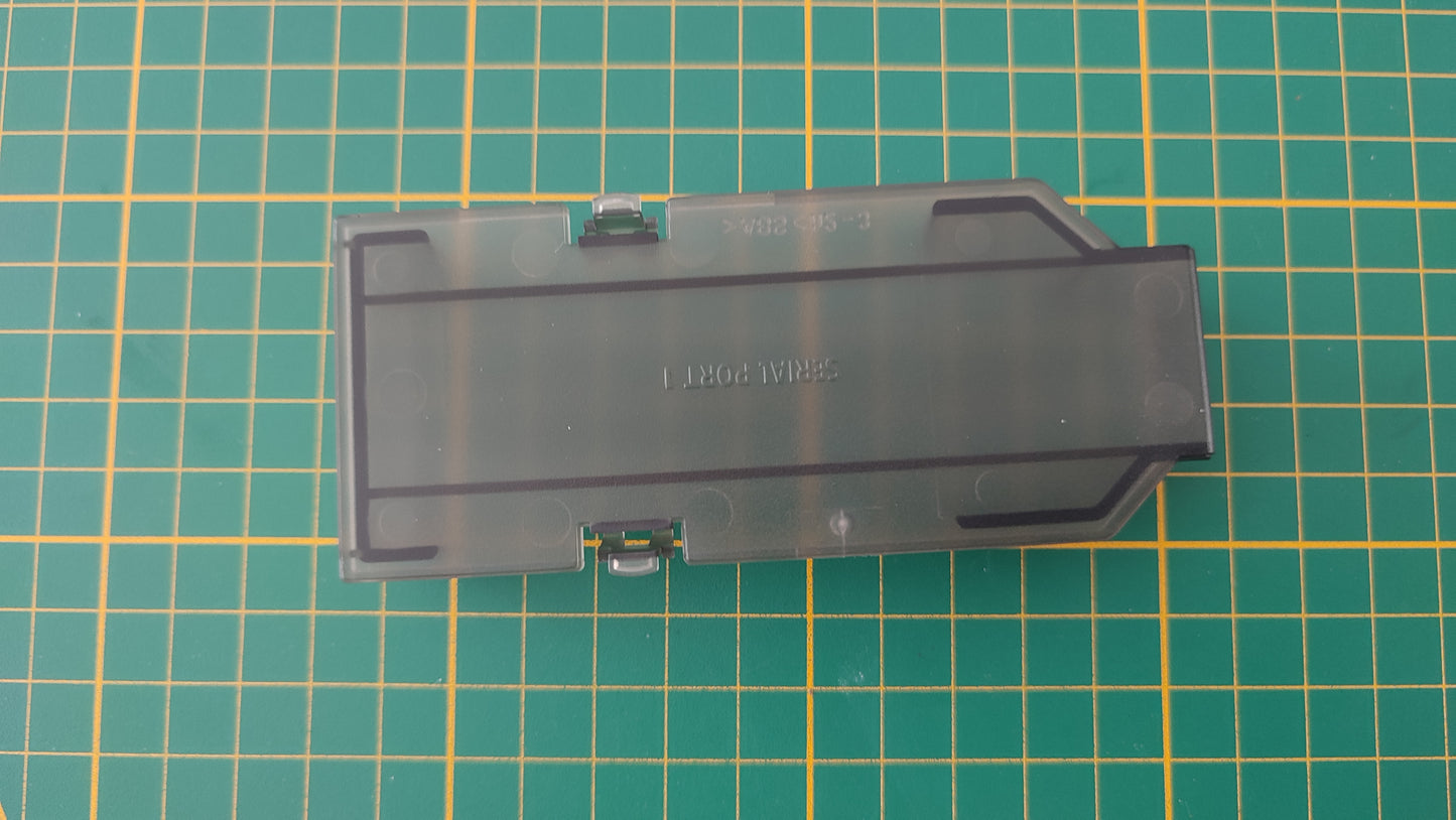Cache serial port 1 noir transparent pièce détachée pour console de jeux Nintendo Game cube Gamecube DOL-101 et/ou DOL-001