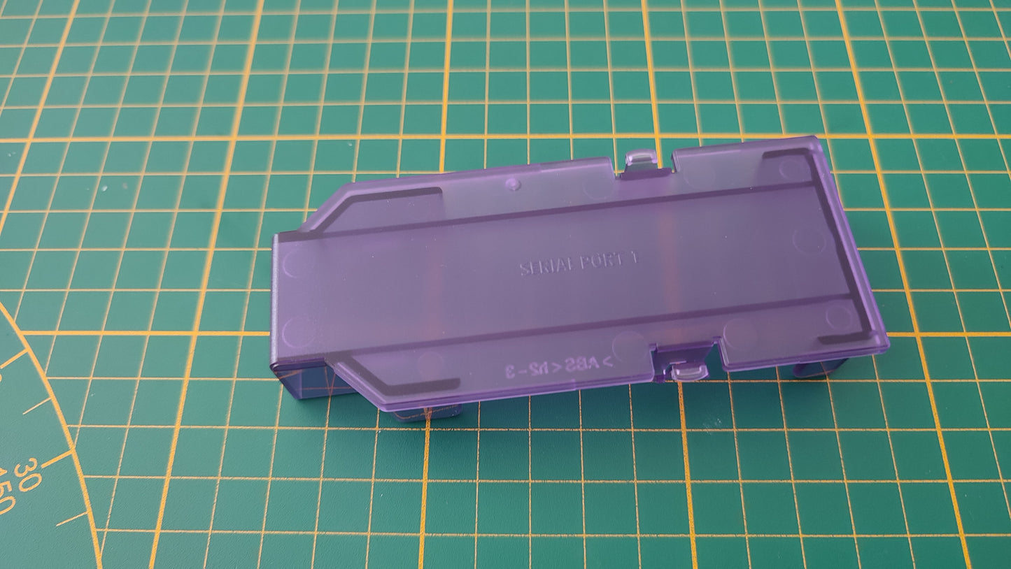 Cache serial port 1 seul violet transparent pièce détachée pour console de jeux Nintendo Game cube Gamecube DOL-101 et ou DOL-001