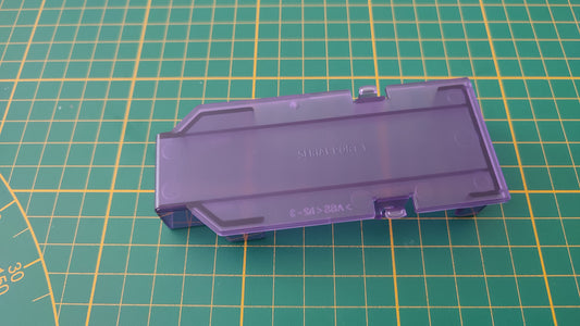 Cache serial port 1 seul violet transparent pièce détachée pour console de jeux Nintendo Game cube Gamecube DOL-101 et ou DOL-001