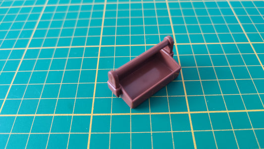 Caisse à outils marron pièce détachée Playmobil #D54