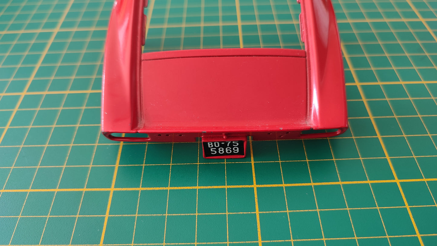 Capot arrière pièce détachée miniature Tonka Polistil Lamborghini Miura 1/18 1/18e 1/18ème #D25