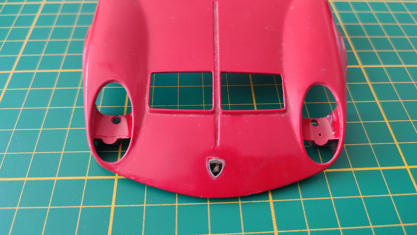 Capot avant pièce détachée miniature Tonka Polistil Lamborghini Miura 1/18 1/18e 1/18ème #D25