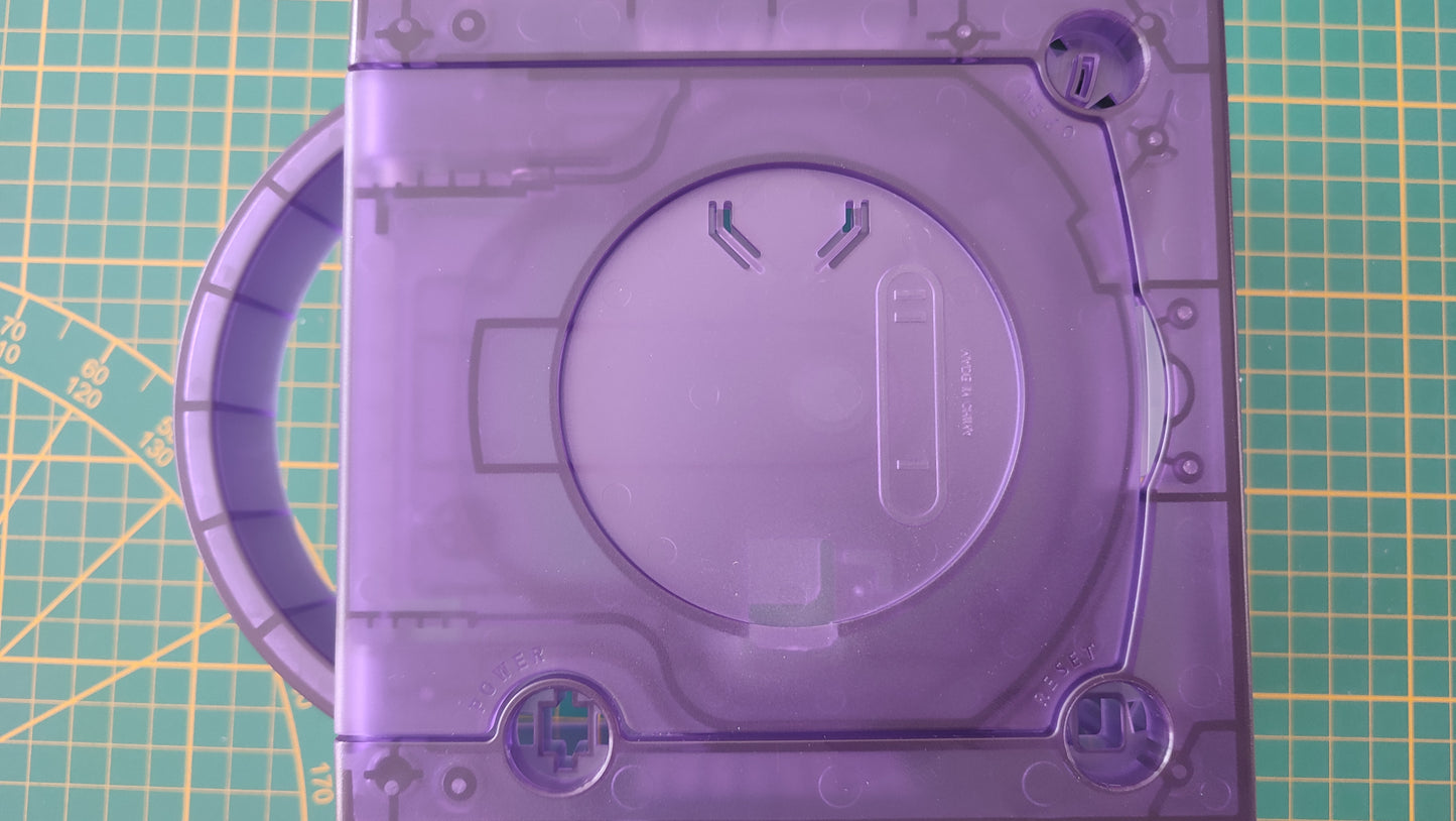 Capot seul violet transparent pièce détachée pour console de jeux Nintendo Game cube Gamecube DOL-101 et ou DOL-001