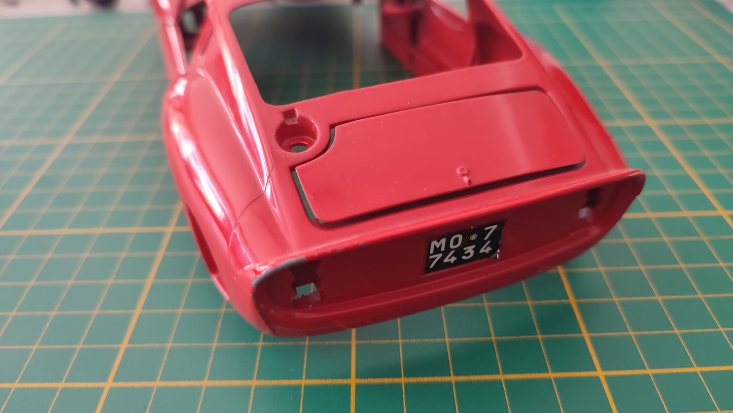 Carcasse carrosserie pièce détachée miniature Bburago Burago Ferrari GTO 1962 1/18 1/18e 1/18ème #D97