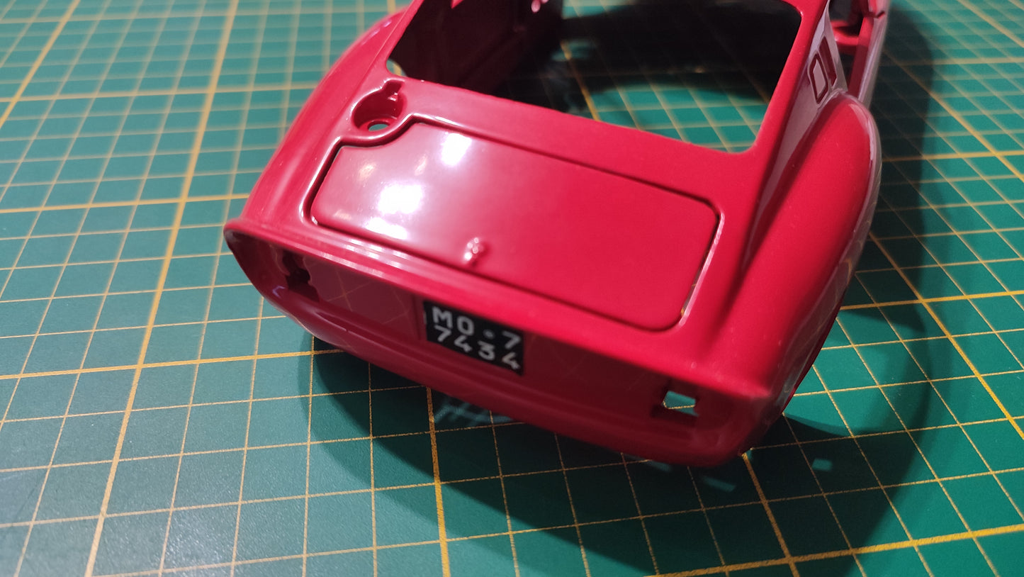 Carcasse carrosserie pièce détachée miniature Bburago Burago Ferrari GTO 1962 1/18 1/18e 1/18ème #E65