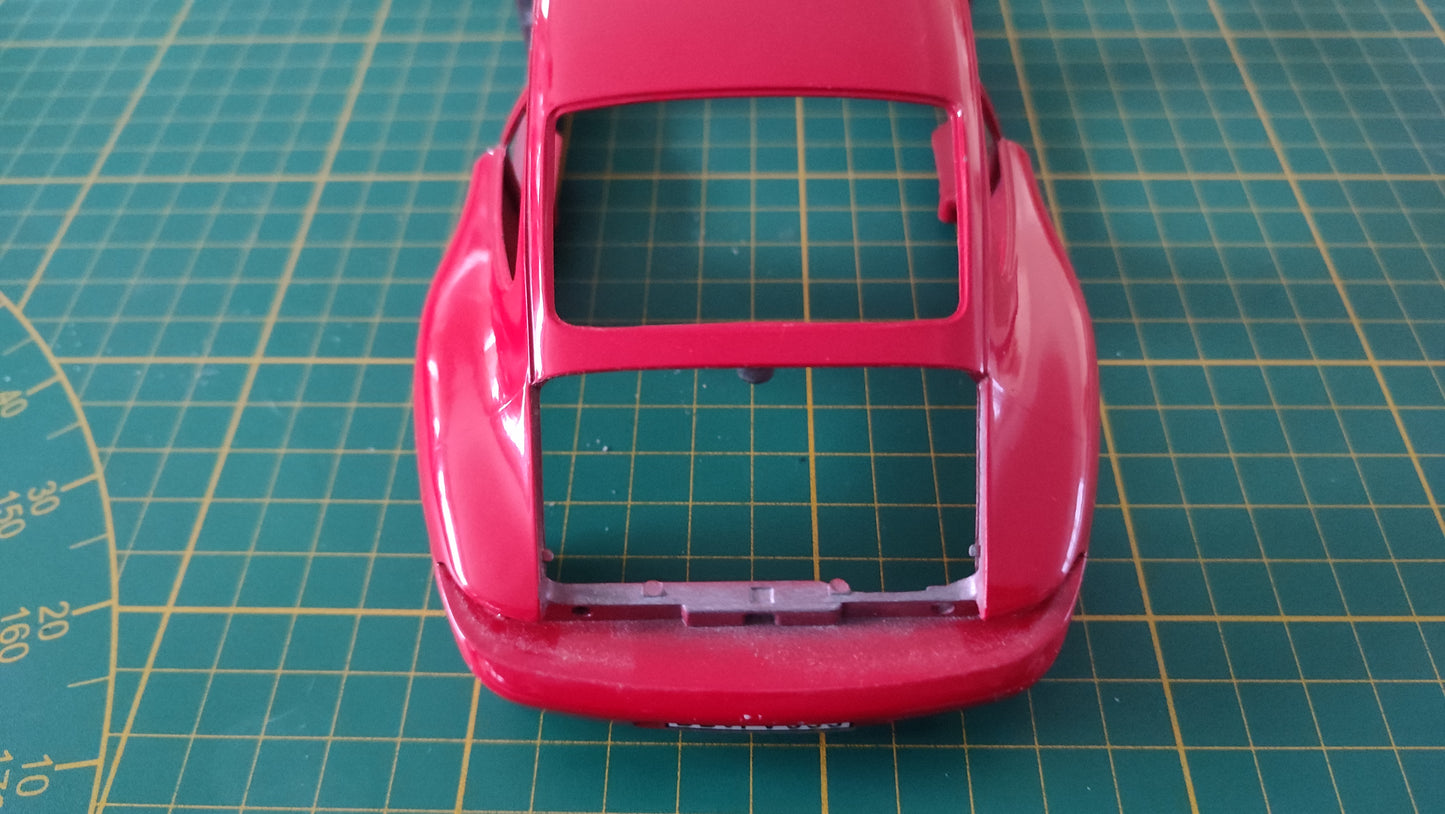 Carcasse carrosserie pièce détachée miniature Bburago burago Porsche 911 Carrera 1993 rouge 1/18 1/18e 1/18ème #D56