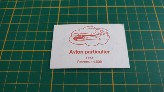 Carte Avion particulier seule pièce détachée jeu de société Destins En famille sur les chemins de la vie MB #E44