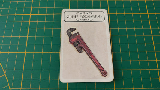 Carte clef anglaise en l'état Cluedo miro-meccano pièce détachée jeu de société #E26