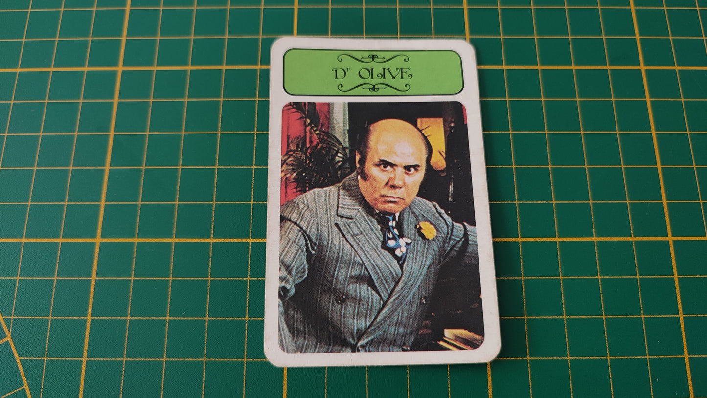 Carte docteur Olive en l'état Cluedo miro-meccano pièce détachée jeu de société #E26