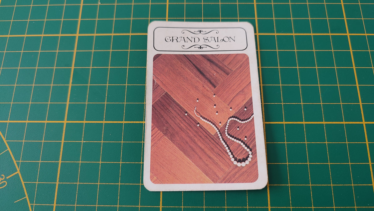 Carte grand salon en l'état Cluedo miro-meccano pièce détachée jeu de société #E26