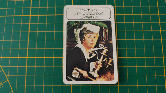 Carte Madame Leblanc en l'état Cluedo miro-meccano pièce détachée jeu de société #E26