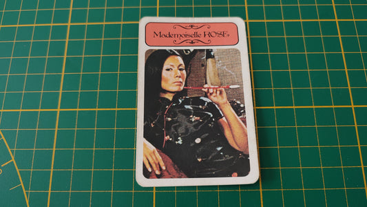 Carte Mademoiselle Rose en l'état Cluedo miro-meccano pièce détachée jeu de société #E26