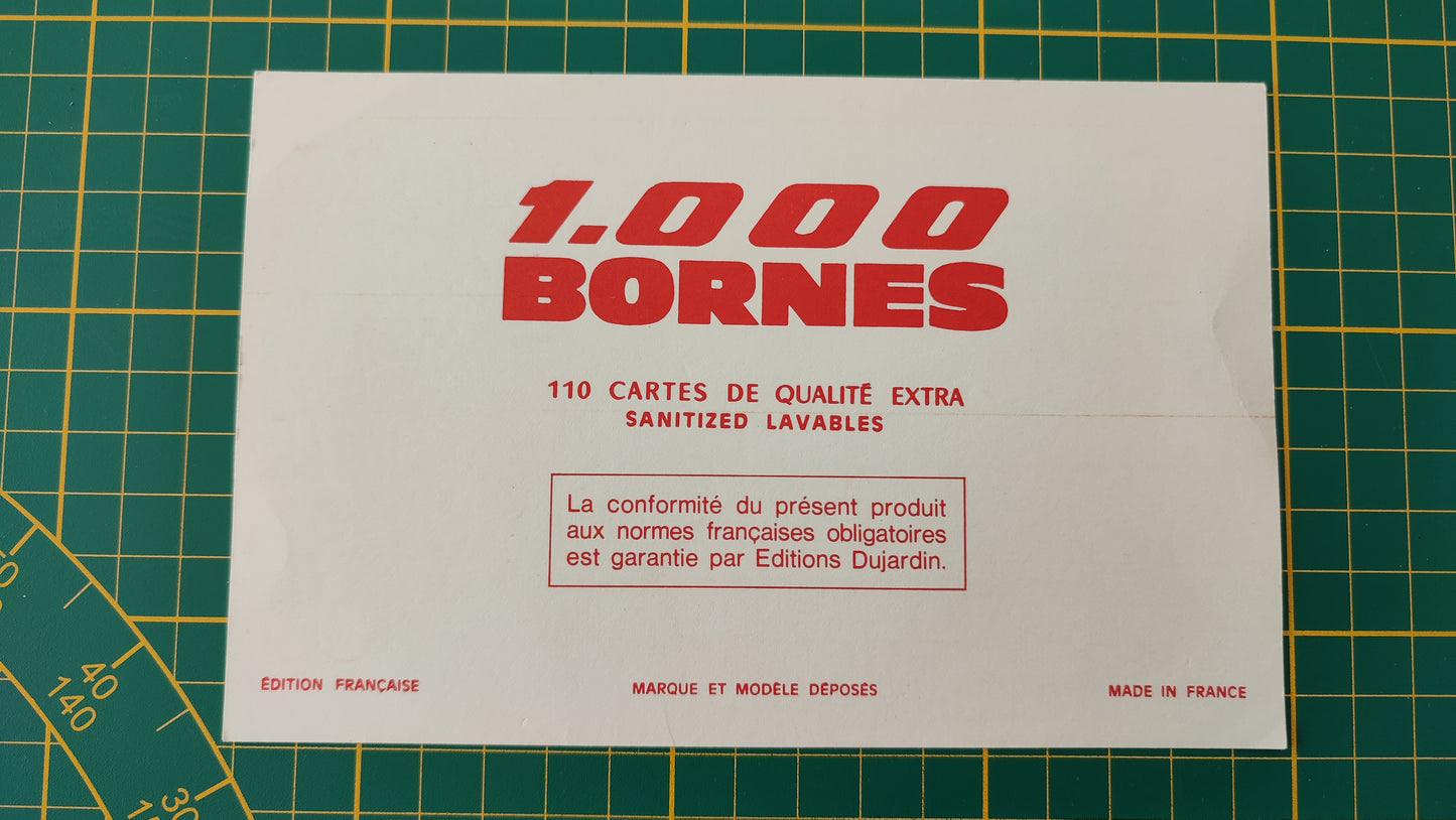 Carte Memento pièce détachée jeu de société 1000 mille bornes Dujardin #B96