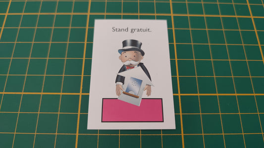 Carte Stand gratuit rose pièce détachée jeu de société Monopoly junior à la fête foraine Hasbro #B83