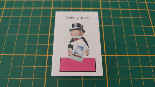 Carte Stand gratuit rose pièce détachée jeu de société Monopoly junior à la fête foraine Hasbro #B83