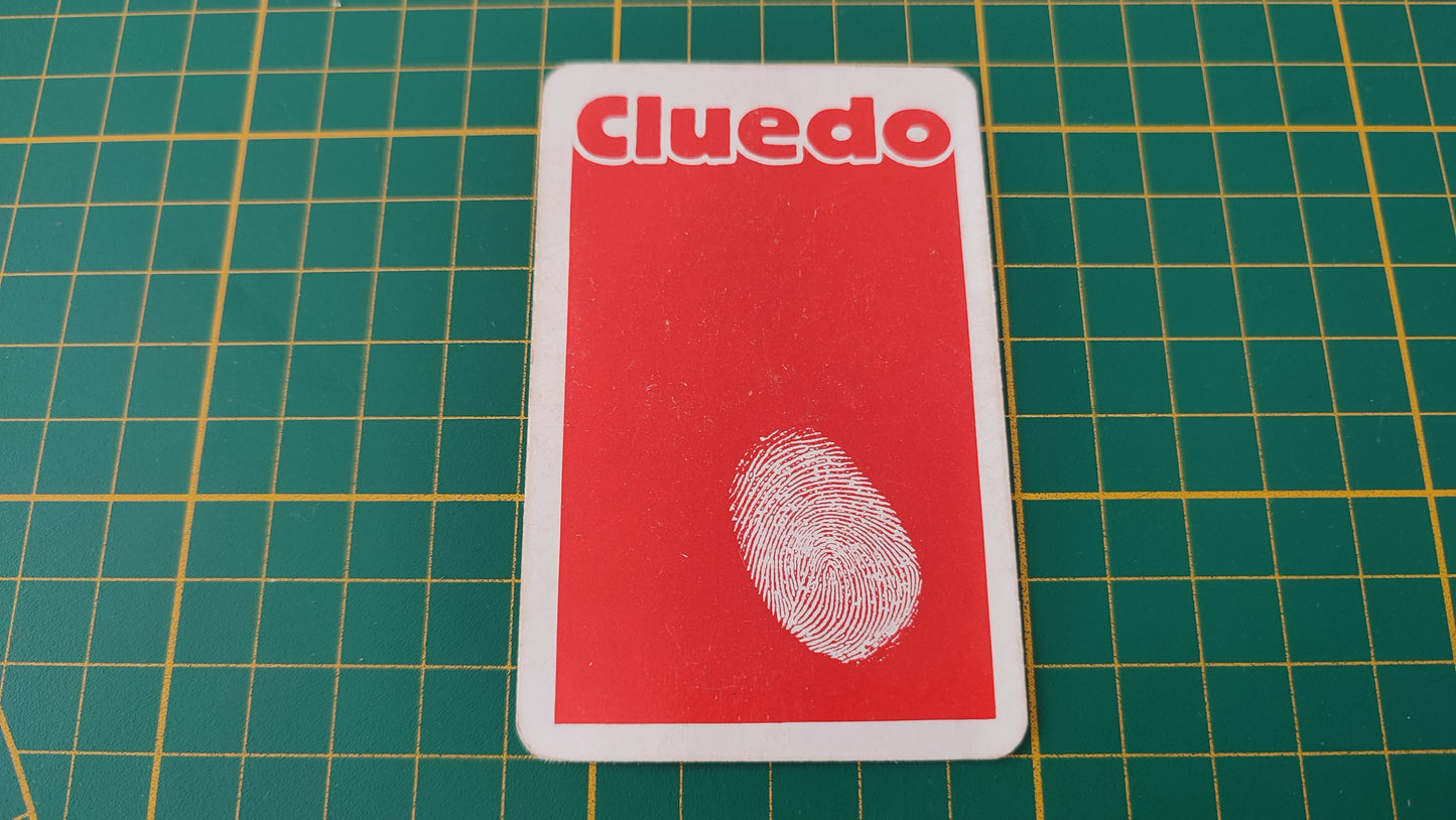 Carte bureau en l'état Cluedo miro-meccano pièce détachée jeu de société #E26