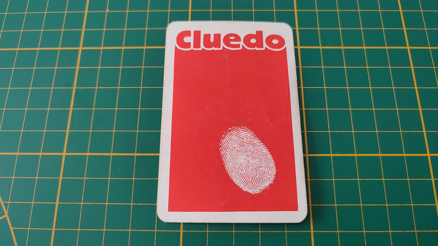 Carte grand salon en l'état Cluedo miro-meccano pièce détachée jeu de société #E26