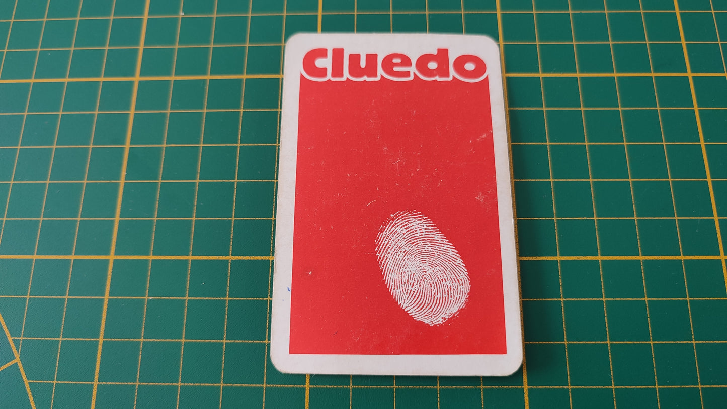 Carte hall en l'état Cluedo miro-meccano pièce détachée jeu de société #E26