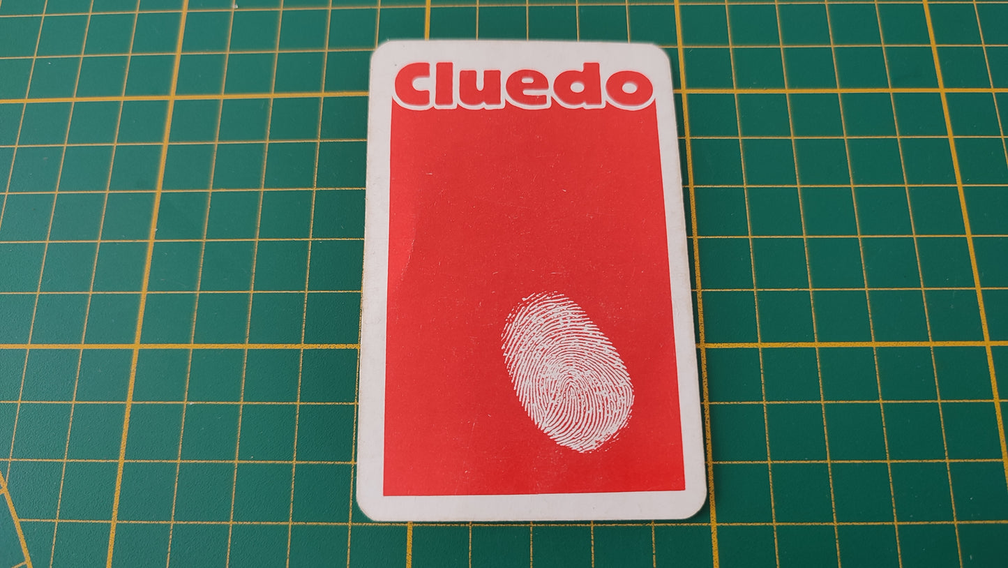 Carte Matraque en l'état Cluedo miro-meccano pièce détachée jeu de société #E26