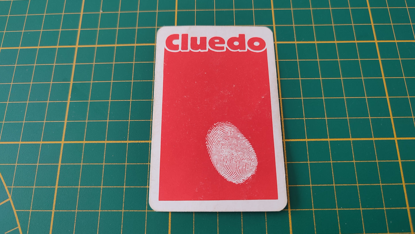 Carte colonel moutarde en l'état Cluedo miro-meccano pièce détachée jeu de société #E26