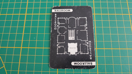 Carte ballroom en l'état Cluedo the Great détective game pièce détachée jeu de société #E45