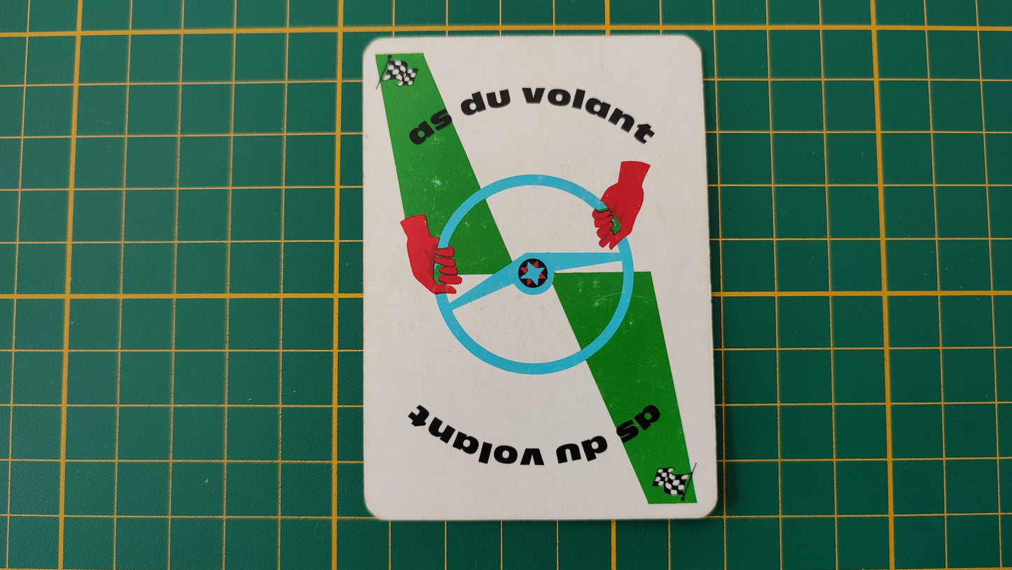 Carte botte as du volant pièce détachée jeu de société 1000 mille bornes Dujardin #B96