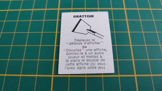Carte chance Grattoir pièce détachée jeu de société Défense d'afficher Gay-Play #C02
