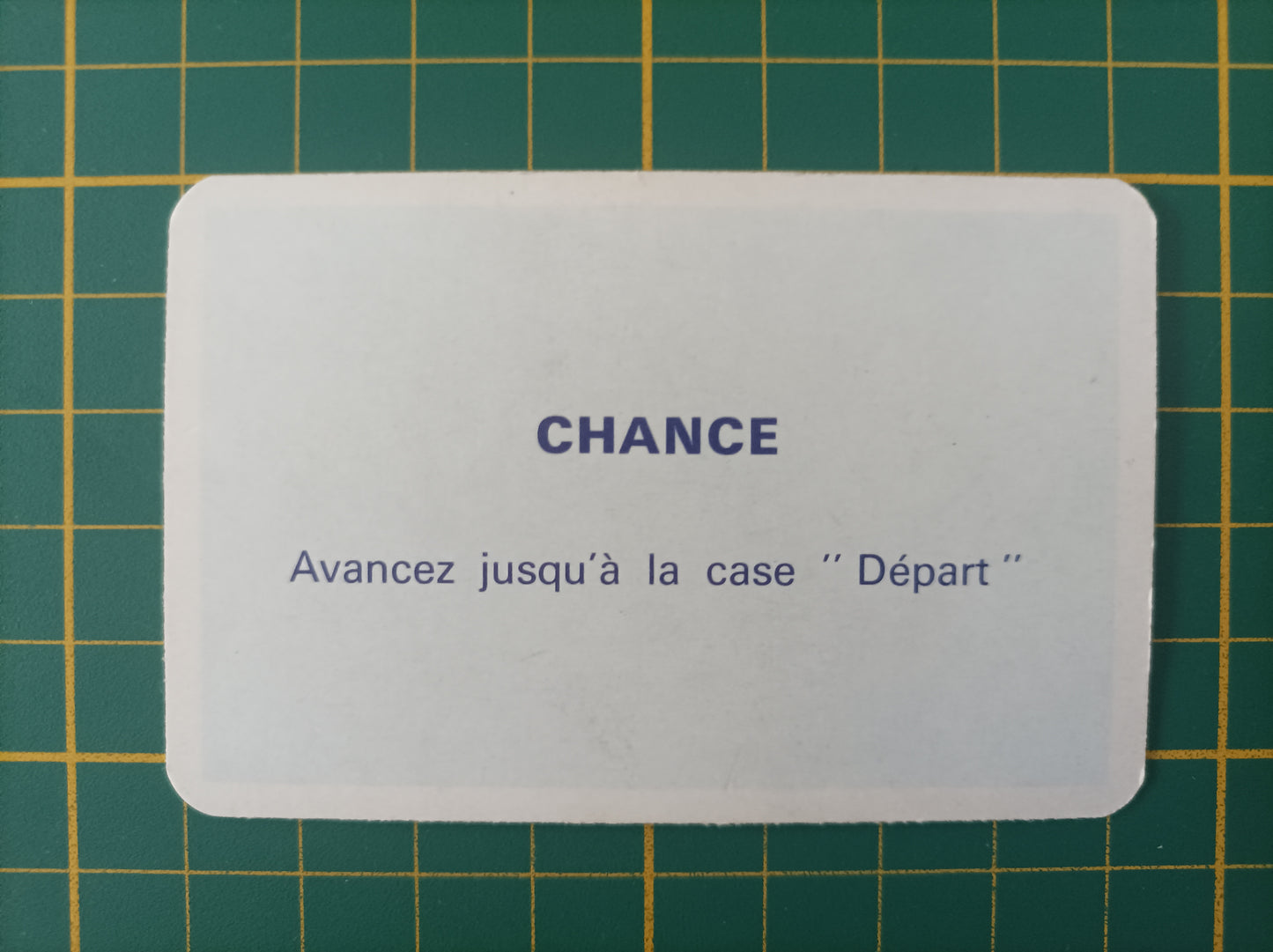 Carte chance case départ pièce détachée jeu de société Monopoly Miro Meccano #E40