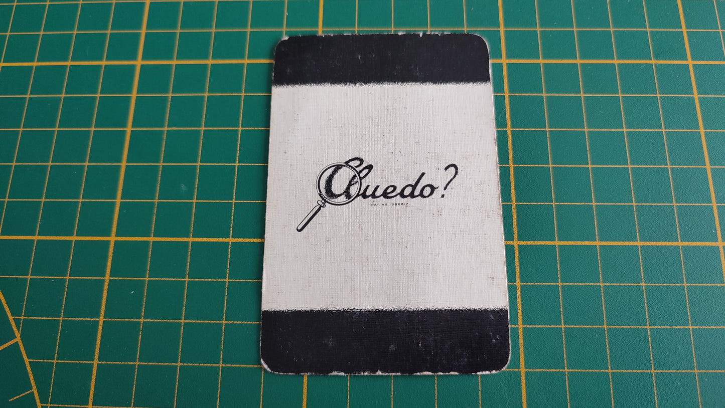 Carte colonel mustard en l'état Cluedo the Great détective game pièce détachée jeu de société #E45